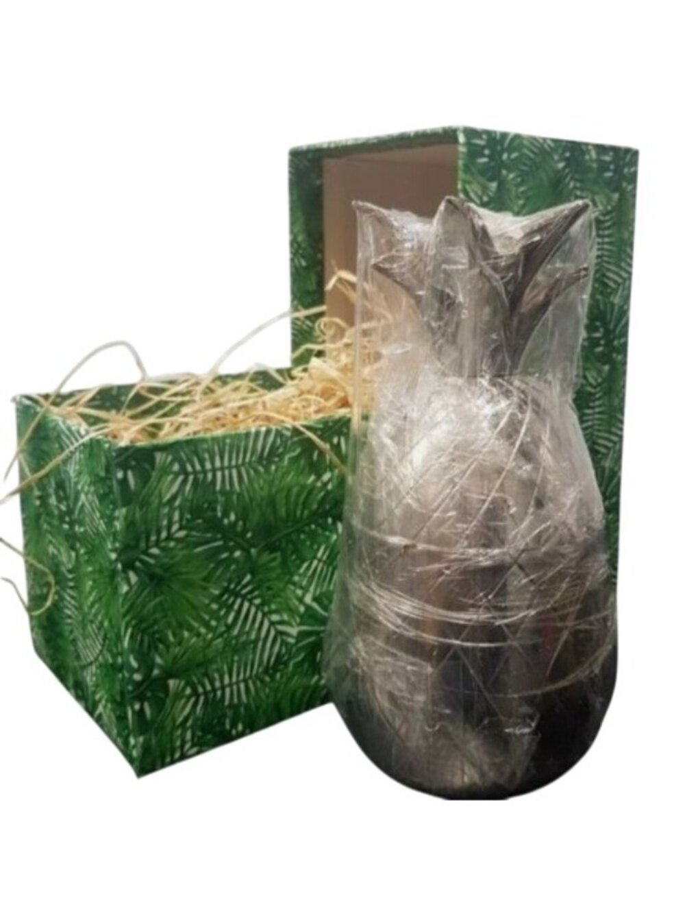 W&P Design The Pineapple Company Silver Pineapple Tumbler 12oz Home Decor Gift